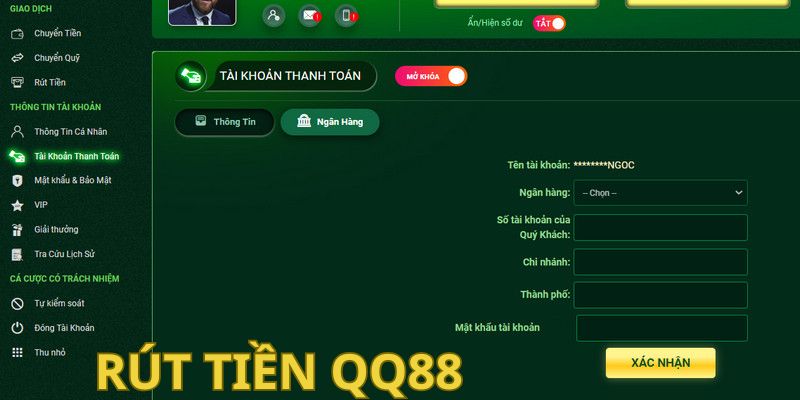 Hướng dẫn quy trình rút tiền QQ88 nên nắm